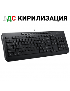 Клавиатура DELUX OM-02U BLACK